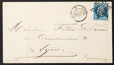 Frankreich Poststück - 1862/64 3 Briefe mit Einzelfrankaturen, - Francobolli