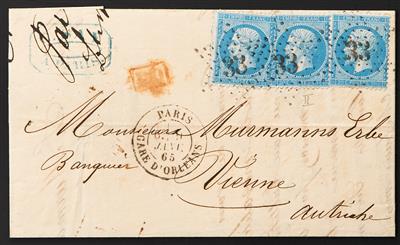Frankreich Poststück - 1865/72 Napoleon - Známky