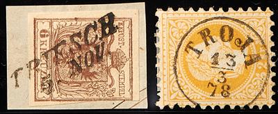 gestempelt/Briefstück/Poststück - Abstempelungs/Entwertungs - Sammlung alphabetisch nach Postorten, - Briefmarken