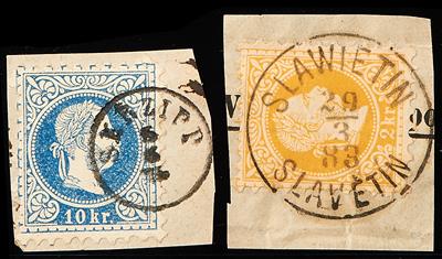 gestempelt/Briefstück/Poststück - Abstempelungs/Entwertungs - Sammlung alphabetisch nach Postorten, - Stamps
