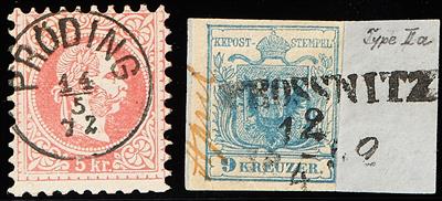 gestempelt/Briefstück/Poststück - Abstempelungs/EntwertungsSammlung alphabetisch nach Postorten, - Stamps