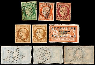 gestempelt/*/**/(*) - Sammlung Frankreich ab 1848, - Briefmarken
