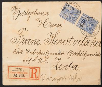 Poststück - Boxer - Aufstand, - Briefmarken
