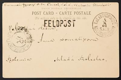 Poststück - Boxer - Aufstand, "SMS KAISERIN ELISABETH" - Briefmarken