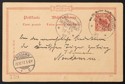 Poststück - Kreta - Blockade, - Stamps