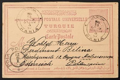 Poststück - Kreta - Blockade, - Briefmarken