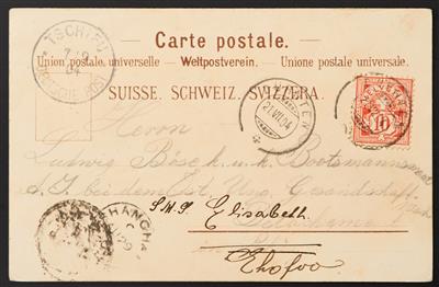 Poststück - Russisch - Japanischer Krieg (Russo - Japanese War), "SMS KAISERIN ELISABETH" - Briefmarken