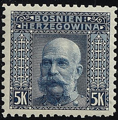 * - Bosnien kompl. Serie 1906 einheitlich gez. 9 1/4, - Známky