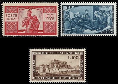 ** - Sammlung Italien 1945/1959, - Briefmarken