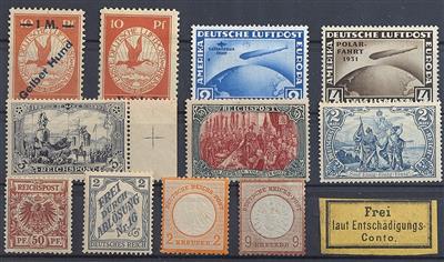 Deutsches Reich **/* - 1872/1932 Sehr saubere Spezial-Sammlung Deutschland mit vielen sehr seltenen Ausgaben, - Stamps