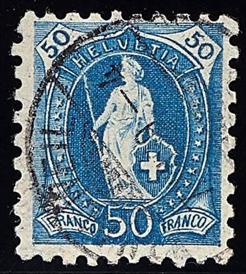 gestempelt - Schweiz Nr. 62B (Zumstein Nr. 70B) mit Entw. RICHTERSWEIL, - Stamps