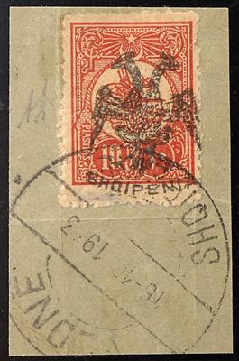 Briefstück - Albanien Nr. 11 mit Entwertung - Stamps