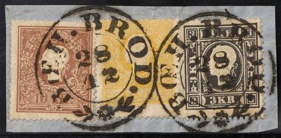 Briefstück - Österr. Ausg. 1858, - Známky