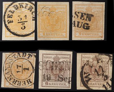 gestempelt/Briefstück/Poststück - Sammlung Österr. Ausg. 1850, - Briefmarken