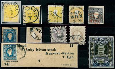 gestempelt/Briefstück - Sammlung Österr. Monarchie ab 1850, - Stamps