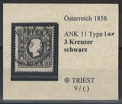 gestempelt - Österr. Nr. 11 I, - Stamps