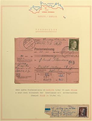 Poststück - 1945 Anschluß/ Rückgliederungsgebiete - Známky