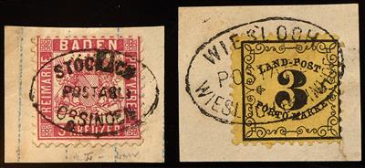 Poststück/Briefstück/gestempelt - altd. Staaten, - Stamps