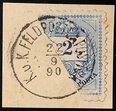 Poststück/Briefstück - Österr. Fp. 1890/16 - Manöverfeldpost - Známky