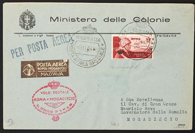 Poststück - Italienisch Eritrea, - Francobolli