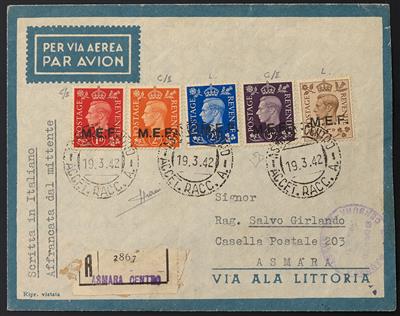 Poststück - Italienische Kolonien - Britische Militärpost im WK II, - Známky