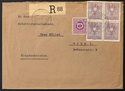 Poststück - Mühlviertel 1945, - Stamps