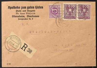 Poststück - Mühlviertel 1945, - Stamps