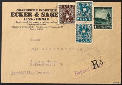 Poststück - Mühlviertel 1945, - Briefmarken