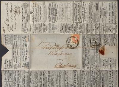 Poststück - Österr. Ausg. 1861, - Známky