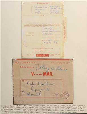 Poststück - Oft prämierte Ausstellungssammlung Österr. Amerikanische Besatzung ab 1945 in Tirol, - Stamps