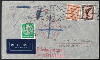 Poststück - Partie Flugpost/Motivbelege D.Reich, - Briefmarken
