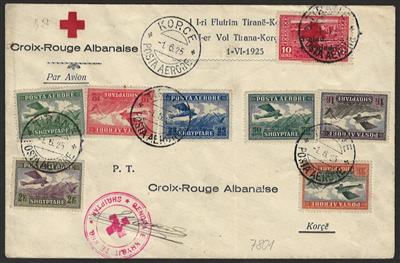 Poststück - Partie Poststücke Albanien aus 1925/1937, - Briefmarken