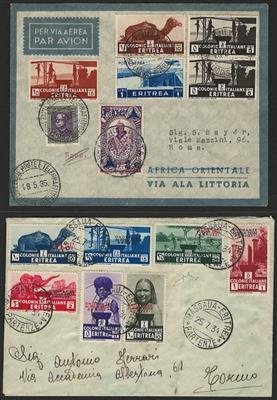 Poststück - Partie Poststücke Italienisch - Eritrea, - Stamps