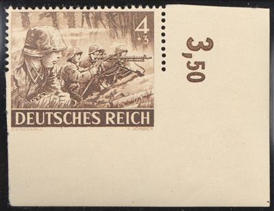 ** - D. reich Mi. Nr. 832 Uu (4 Pfg. Tag - Briefmarken