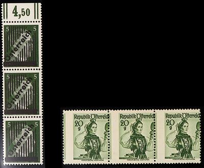**/gestempelt/Poststück/*/Briefstück - Sammlung Österr. 1945/1968, - Stamps