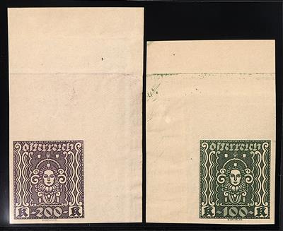 ** - Österr. 1922/24 - Freim. Ausg. "Frauenkopf" - Briefmarken