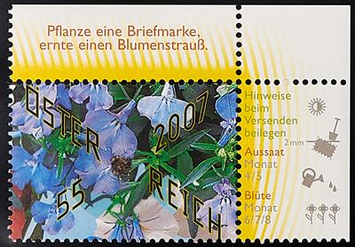 ** - Österr. Nr. (19) b (Blumen von der Post, - Stamps
