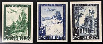 ** - Österr. Nr. 820U/26U (Flugpostausgabe 1947 ungezähnt), - Stamps