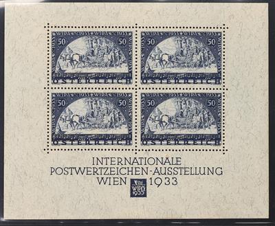 * - Österr. WIPABLOCK - Format(130 : 106 mm) mit Umschlag, - Briefmarken