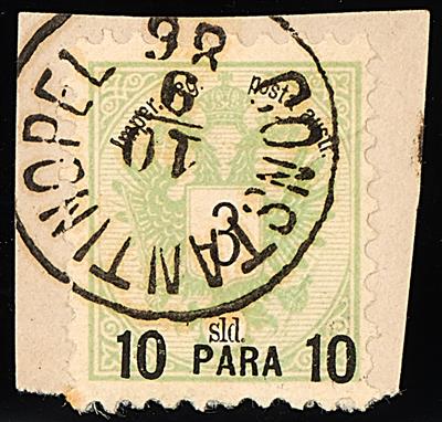 Briefstück - Österr. Levante Nr. 14II, - Stamps