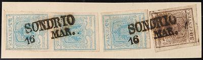 gestempelt/Briefstück/Poststück - Lombardei und Venetien, - Briefmarken