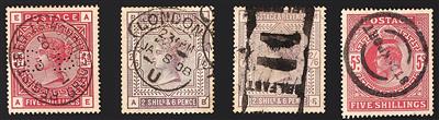 gestempelt/*/** - Sammlung Großbrit. ab ca. 1841 mit Dubl., - Briefmarken
