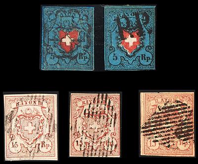 gestempelt - Schweiz Nr. 7I a stark rep., - Stamps