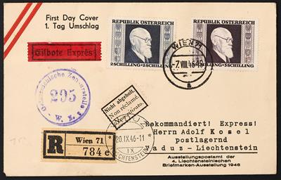 Poststück - Österr. 1946, - Francobolli