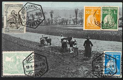 Poststück - Partie AK Iberische Halbinsel, - Briefmarken