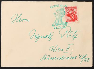 Poststück - Partie Poststücke Christkindl ab 1950, - Francobolli