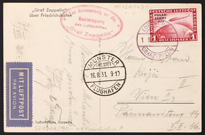 Poststück - Partie Zeppelinpost 1931, - Francobolli