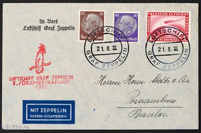 Poststück - Partie Zeppelinpost aus 1932, - Briefmarken
