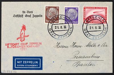 Poststück - Partie Zeppelinpost aus 1932, - Známky