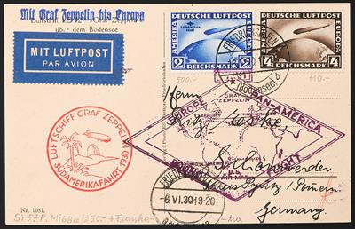 Poststück - Südamerikafahrt 1930, - Stamps